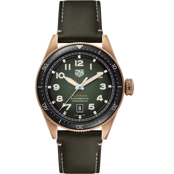 TAG Heuer Green Dial Automatic Men Watch 42 mm WBE5190.FC8268