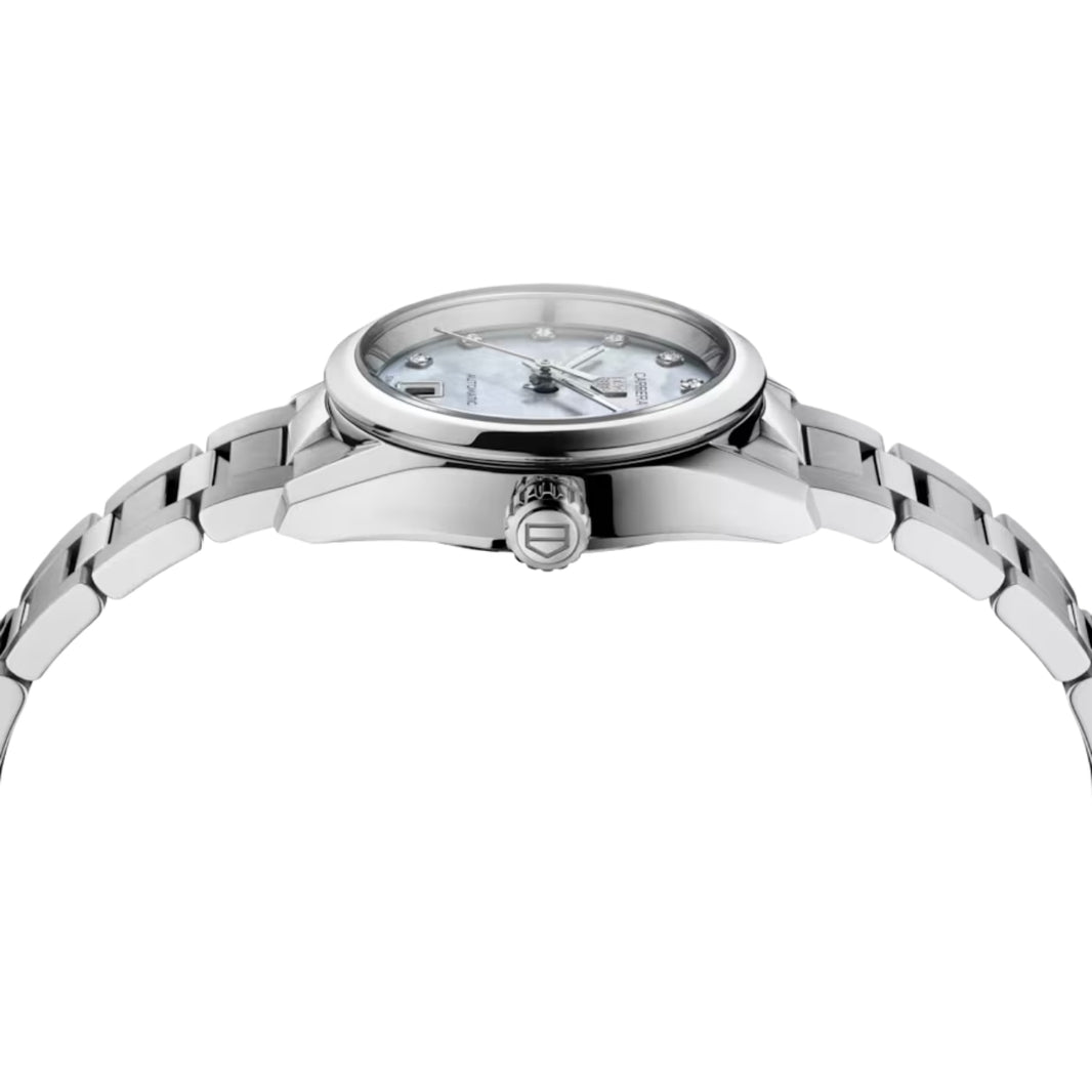 TAG Heuer White Dial Automatic Women Watch 29 mm WBN2412.BA0621
