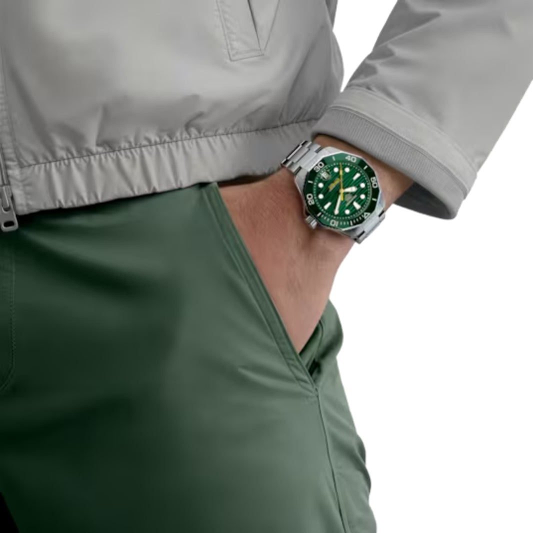 TAG Heuer Green Dial Automatic Men Watch 42 mm WBP5116.BA0013