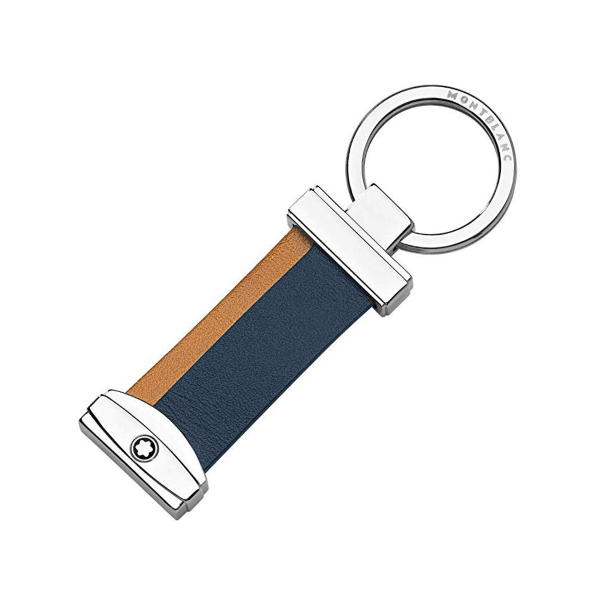 Purchase Montblanc Key Fob In Navy / Tan Color