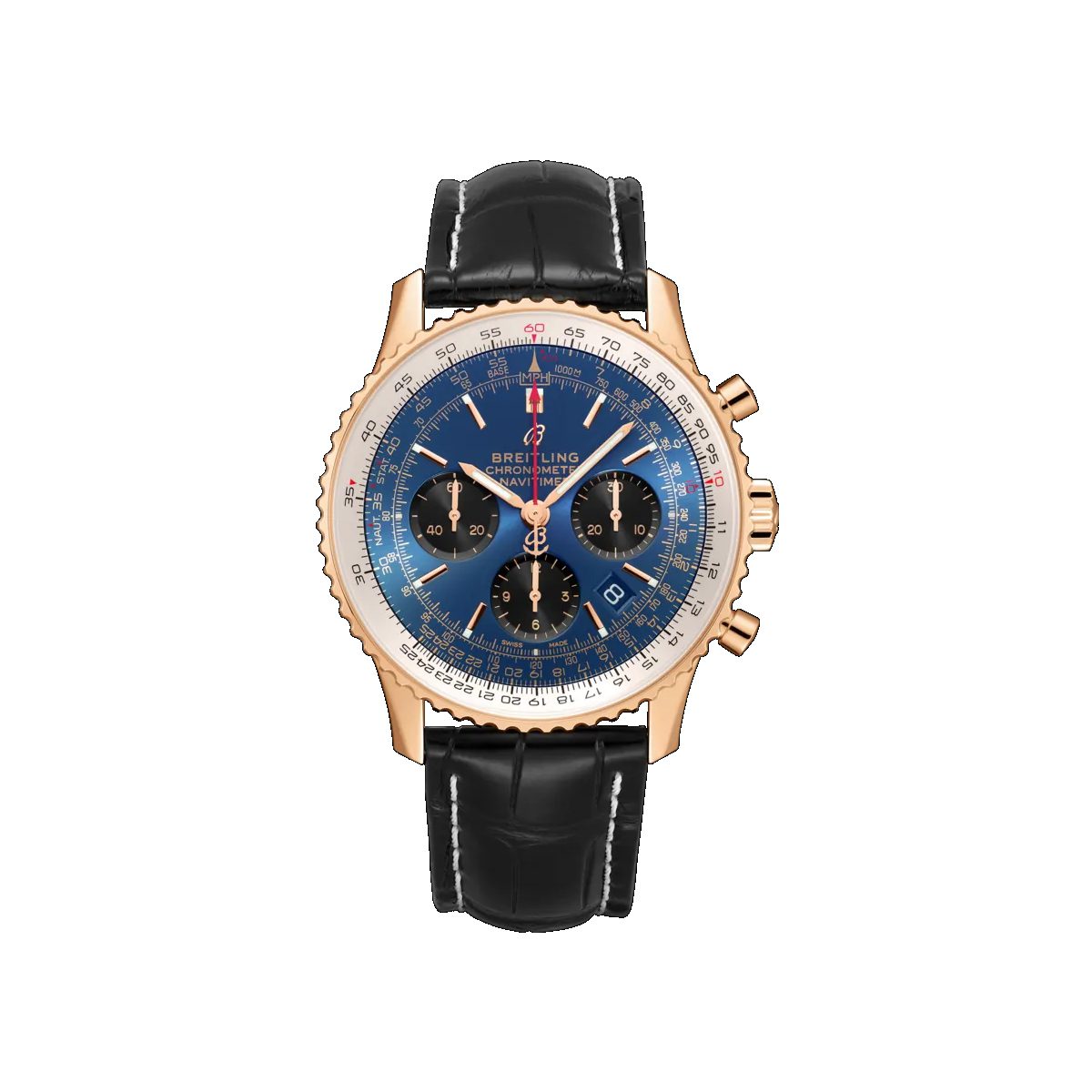 blue breitling watch