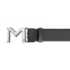 Montblanc M Buckle 35Mm Reversible Leather Belt Black/Gray - Image 3