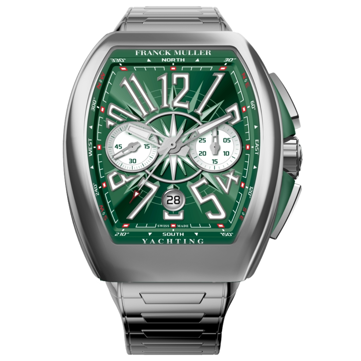 Franck Muller V 45 CC DT Vanguard Yachting Green watch-Luxury Time