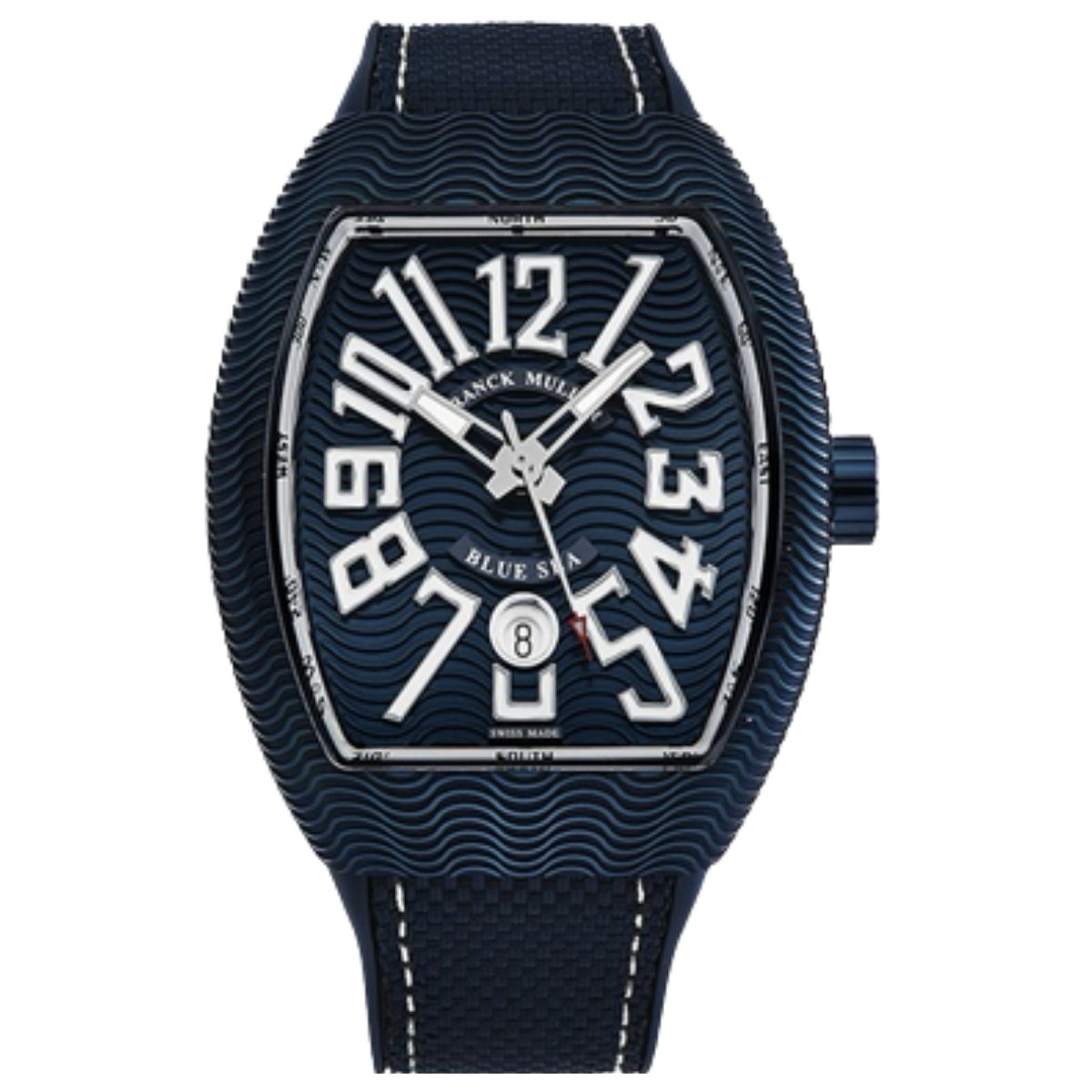 Franck Muller V 45 Yachting Watch with blue dial and dual time display-Luxury Time