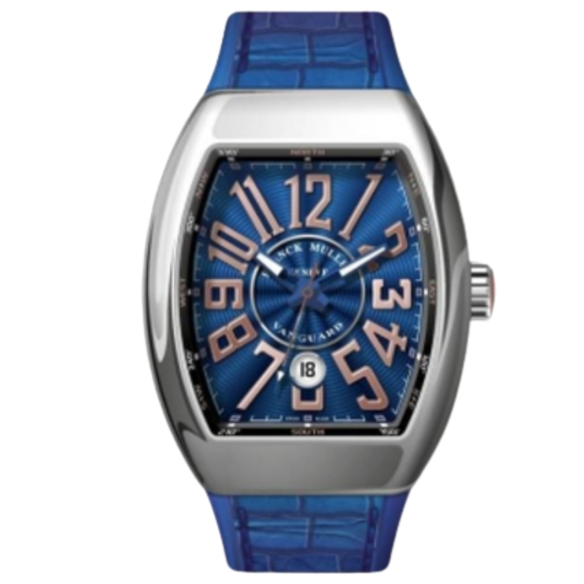 Franck Muller V 45 Yachting Watch blue dial India limited edition-Luxury Time