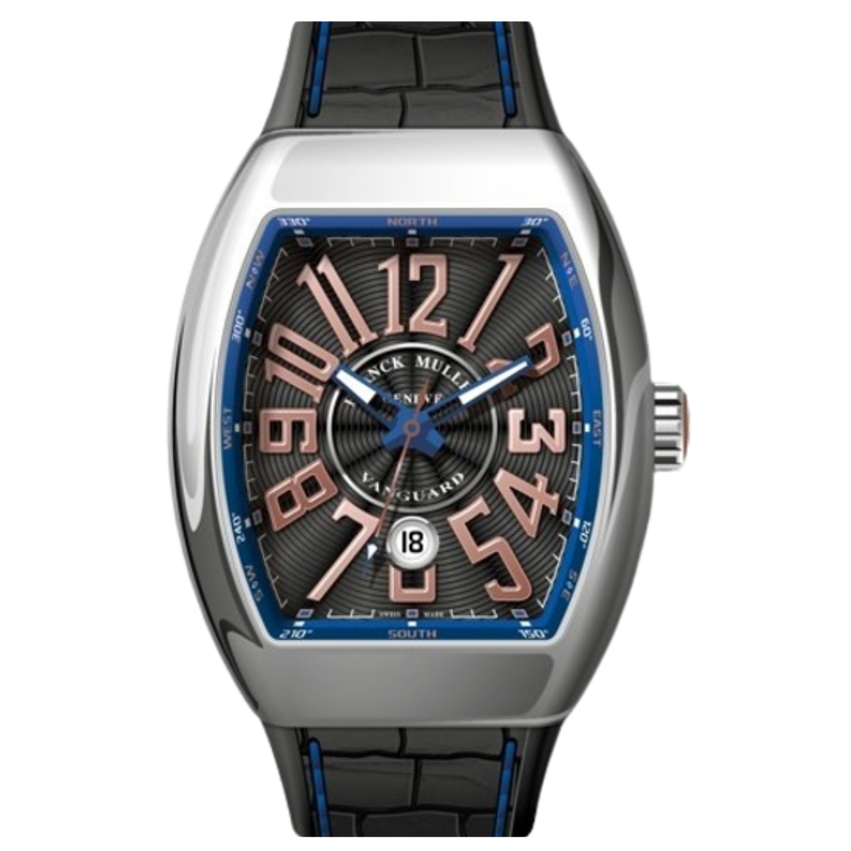 Franck Muller V 45 Yachting Watch blue dial India limited edition-Luxury Time