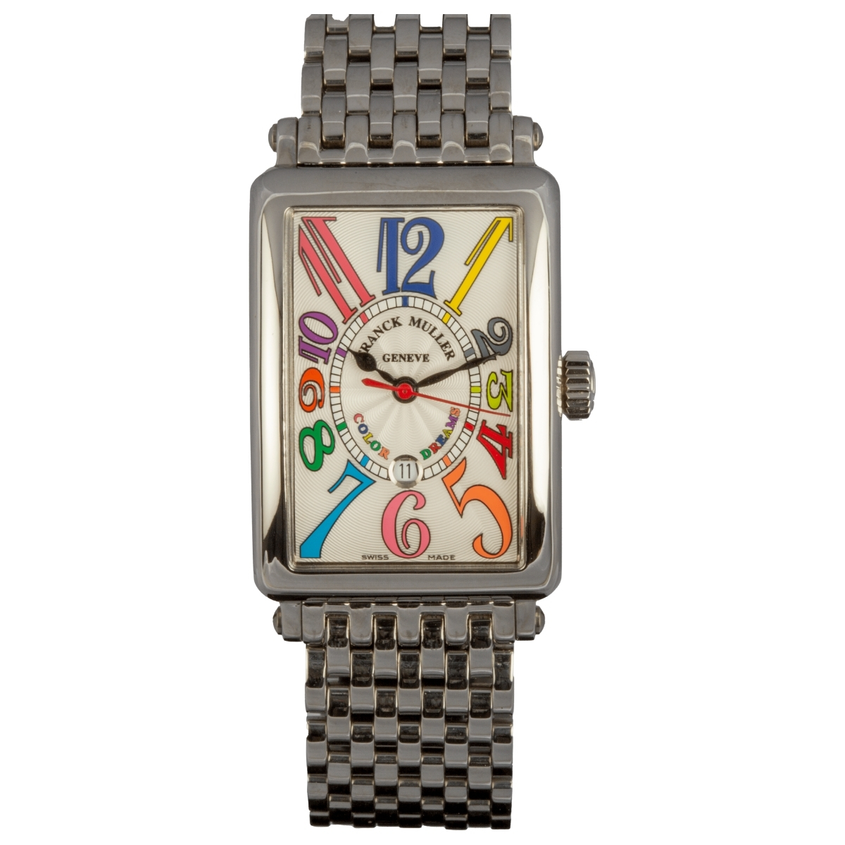 Franck Muller 955 Long Island color numerals dual time luxury Swiss watch-Luxury Time