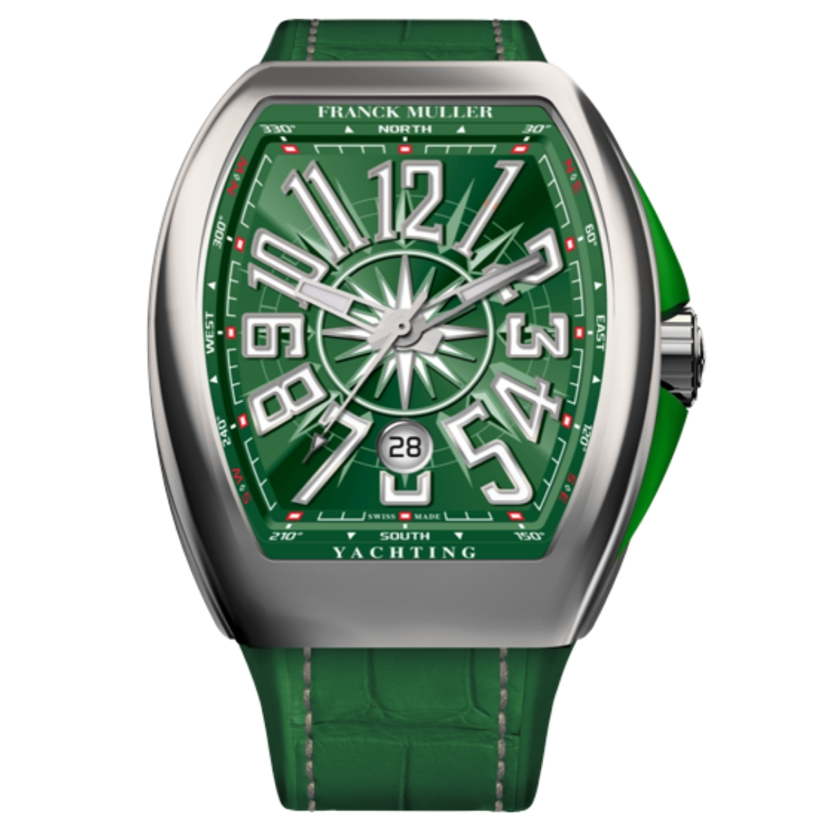 Franck Muller V 43 SC DT Vanguard Yachting Green Luxury Swiss WatchFranck Muller V 43 SC DT Vanguard Yachting Green Luxury Swiss Watch-Luxury Time