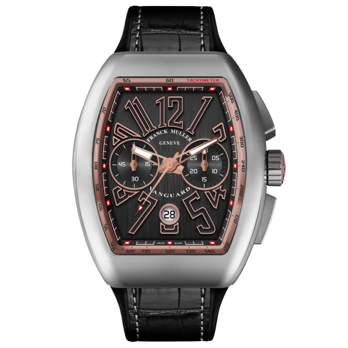 Franck Muller V 45 Vanguard Chronograph 5N Luxury Swiss Watch-Luxury Time