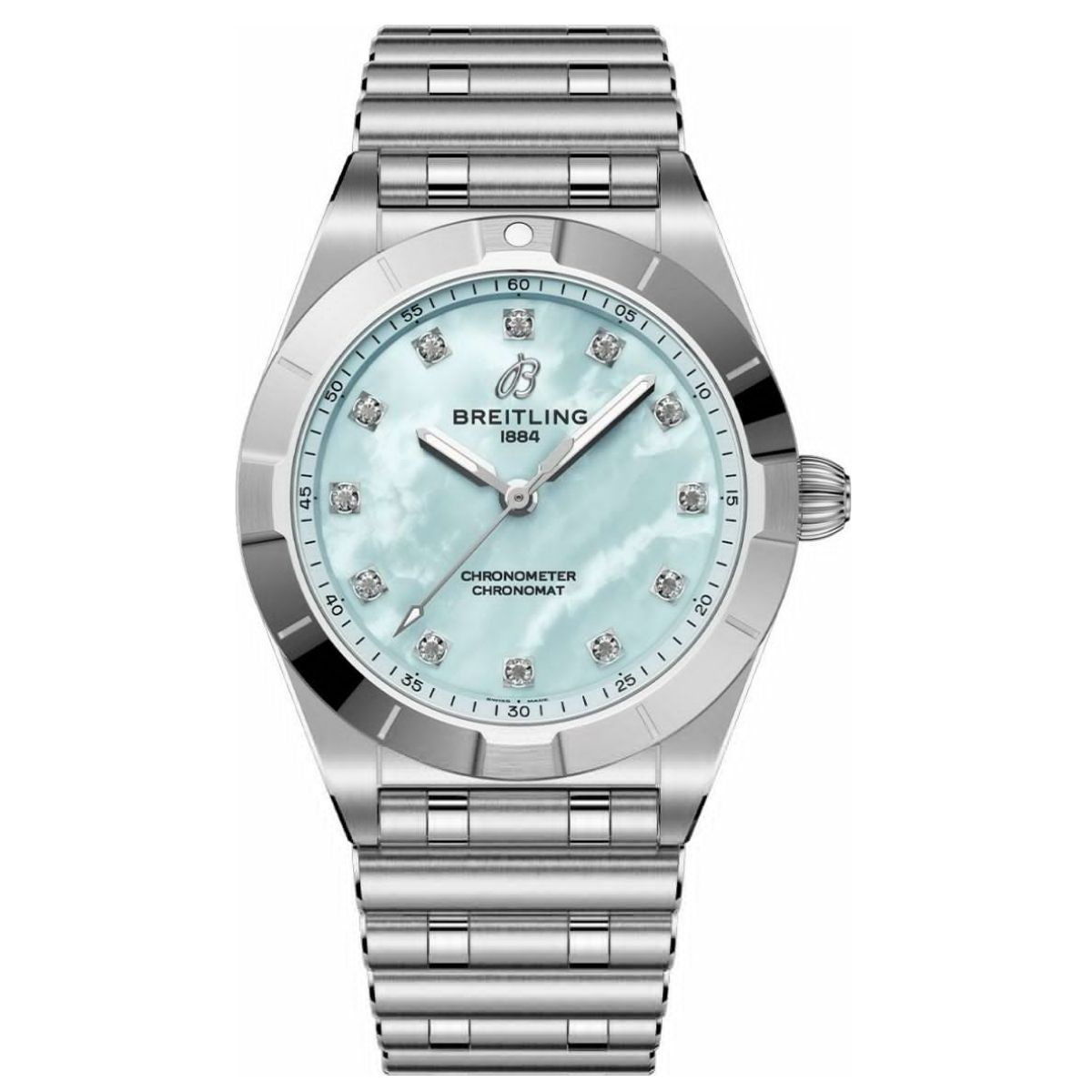 breitling chronomat quartz blue mop men watch a72310101c1a1