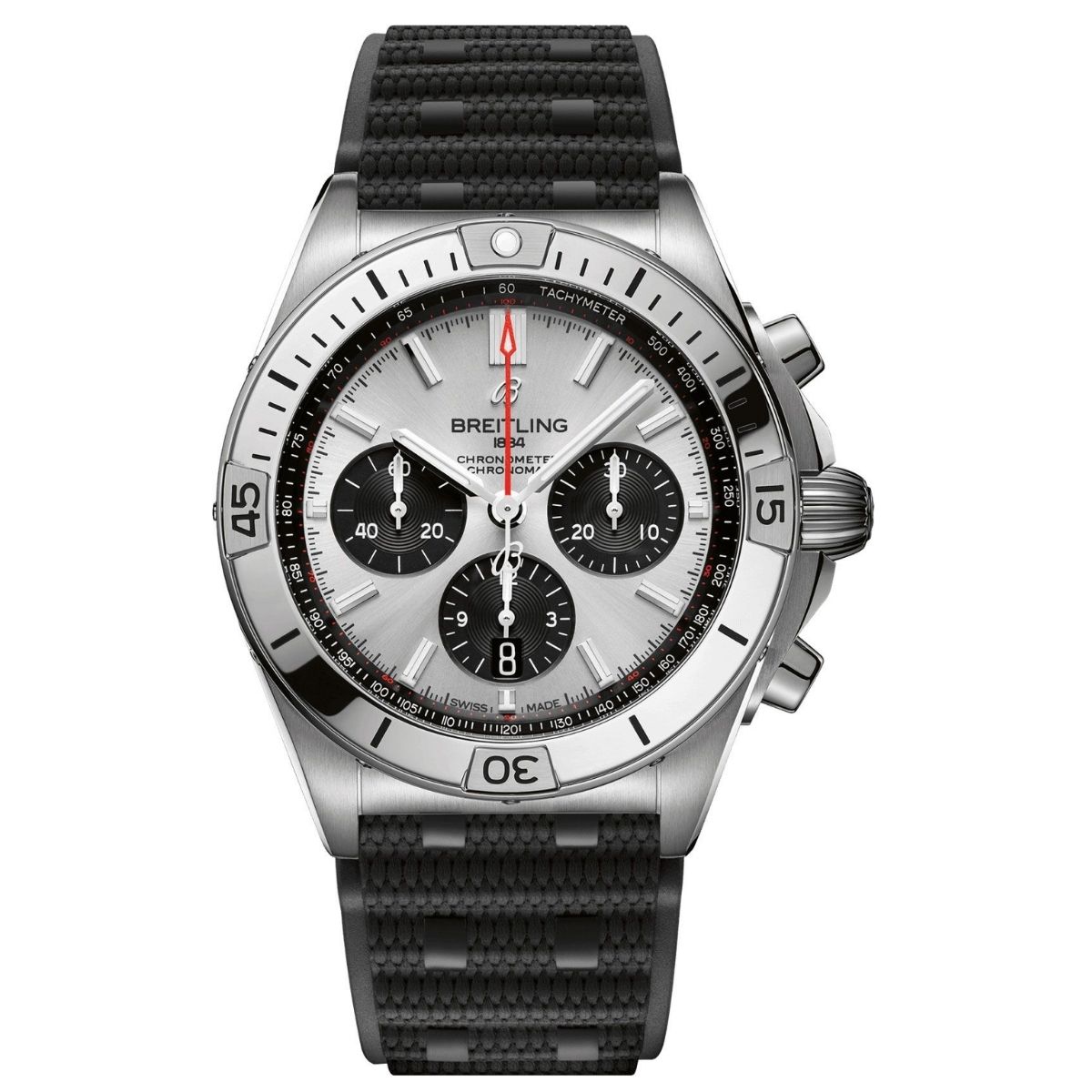 breitling chronomat automatic silver men watch ab0134101g1s2