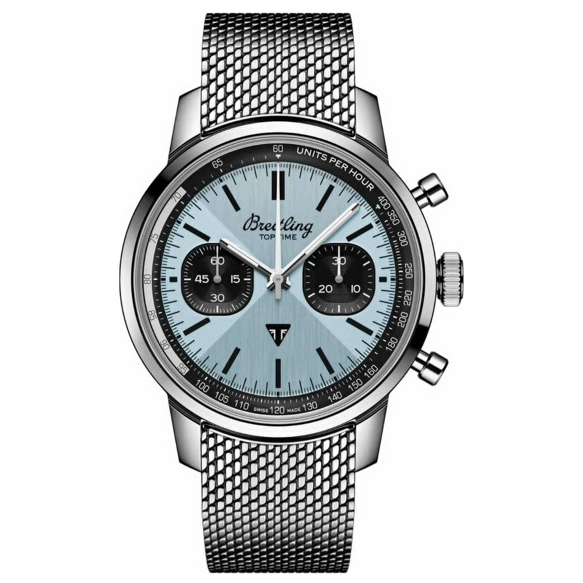 breitling top time automatic ice blue men watch ab01764a1c1a1